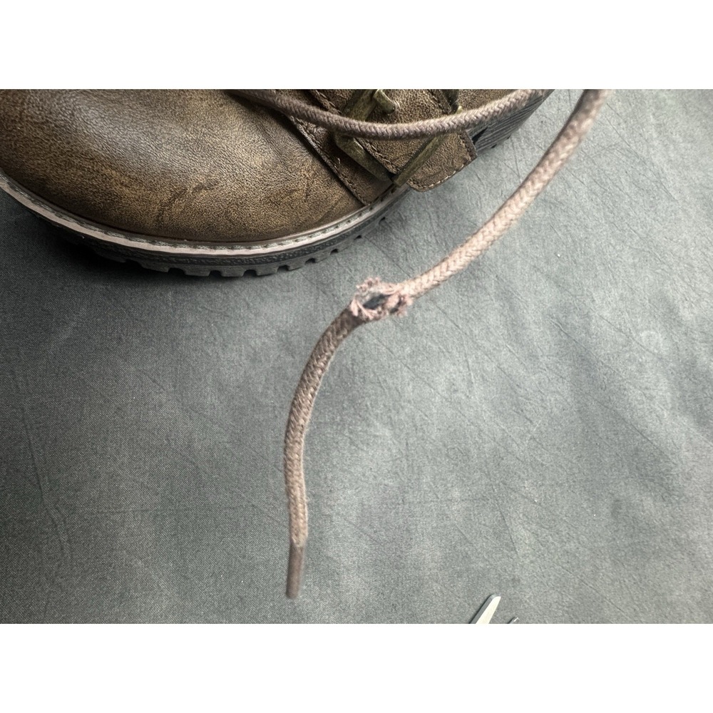 b.o.c. Born Concept Brown Faux‎ Leather Moto Combat Boots Triple Buckle 6M - Picture 16 of 16